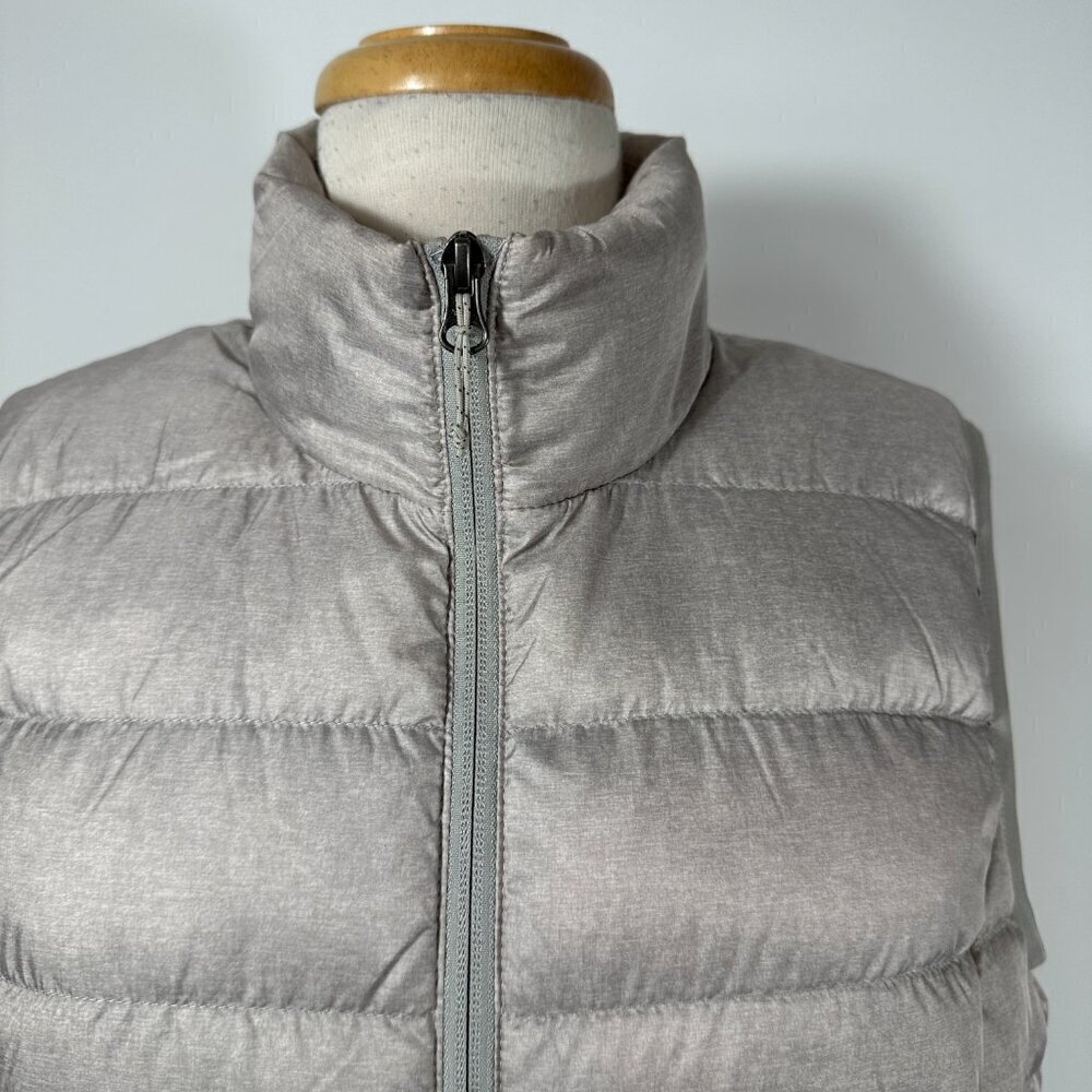 EDDIE BAUER Women’s Size Large EB 650 Gray Down Vest - Picture 4 of 10